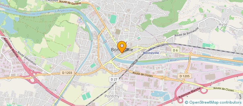 localisation de l'entreprise CHESNE -LEFEBVRE  BONNEVILLE