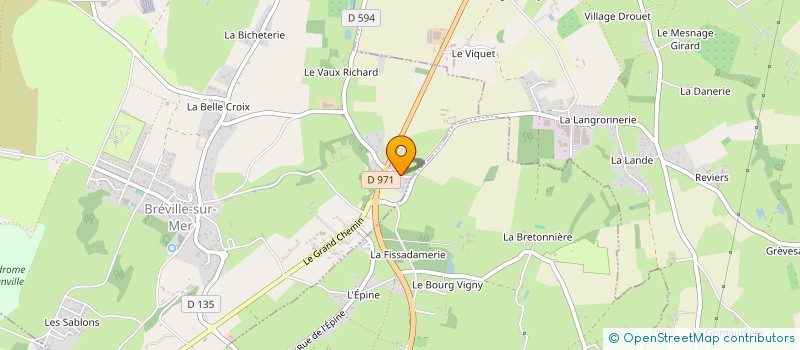 localisation de l'entreprise CHESNEAU SA à BREVILLE-SUR-MER