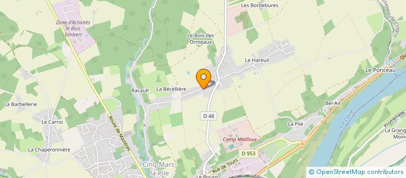 localisation de l'entreprise CHESNET & ASSOCIES  CINQ-MARS-LA-PILE