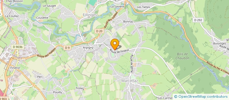 localisation de l'entreprise CHESSEL FLEURS  FILLINGES