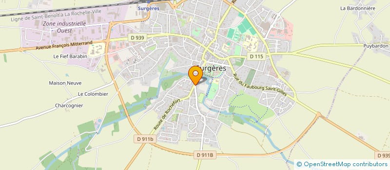 localisation de l'entreprise CHESSTRACKER  SURGERES