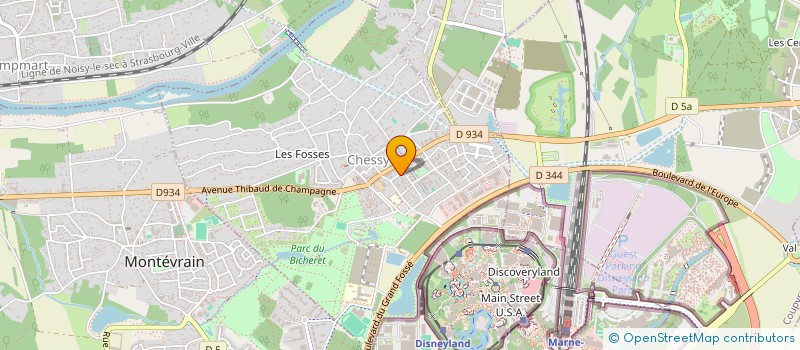 localisation de l'entreprise CHESSY HORIZON  CHESSY