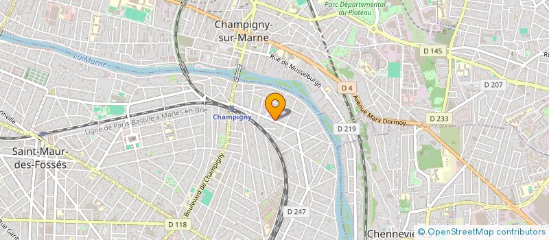 localisation de l'entreprise CHESSY MARQUES à SAINT-MAUR-DES-FOSSES