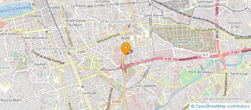 localisation de l'entreprise CHET DISTRIBUTION à MARSEILLE