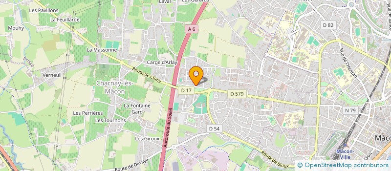 localisation de l'entreprise CHETAIL DORME  CHARNAY-LES-MACON