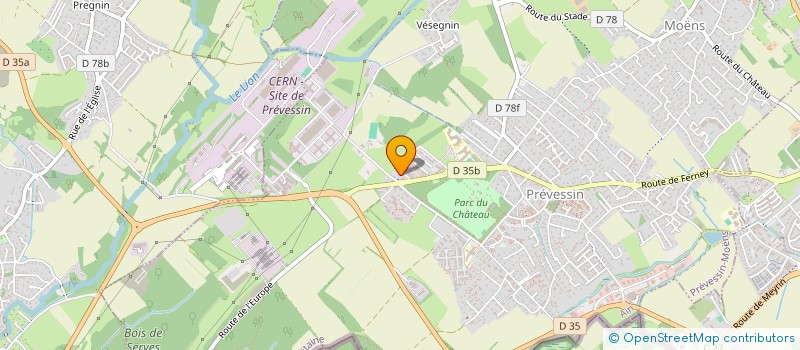 localisation de l'entreprise CHETRIT MH à PREVESSIN-MOENS