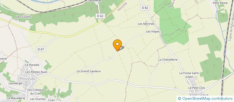 localisation de l'entreprise CHEVAIS FRERES à HOUSSAY