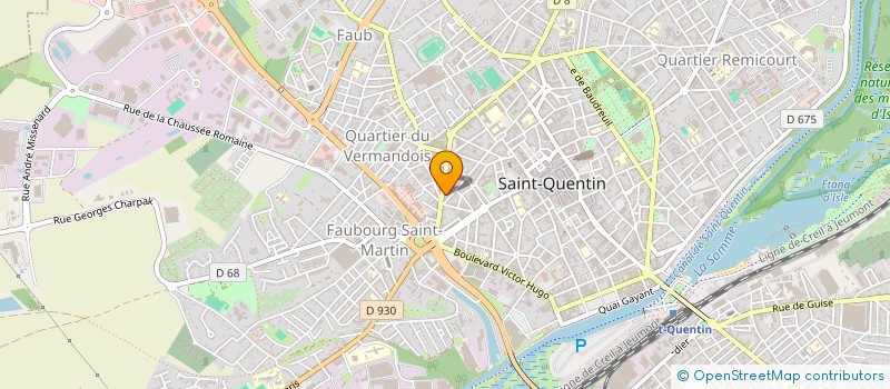 localisation de l'entreprise CHEVAL 02 à SAINT-QUENTIN