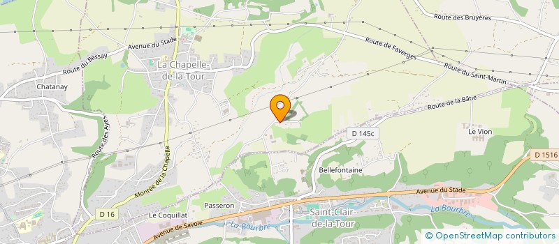 localisation de l'entreprise CHEVAL'BLANC  LA CHAPELLE-DE-LA-TOUR