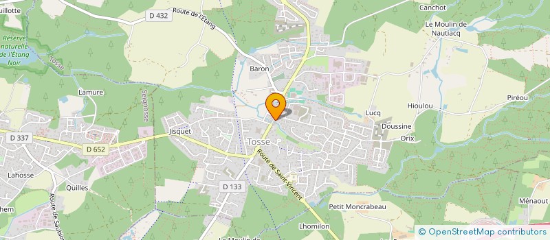 localisation de l'entreprise CHEVAL BLANC  TOSSE