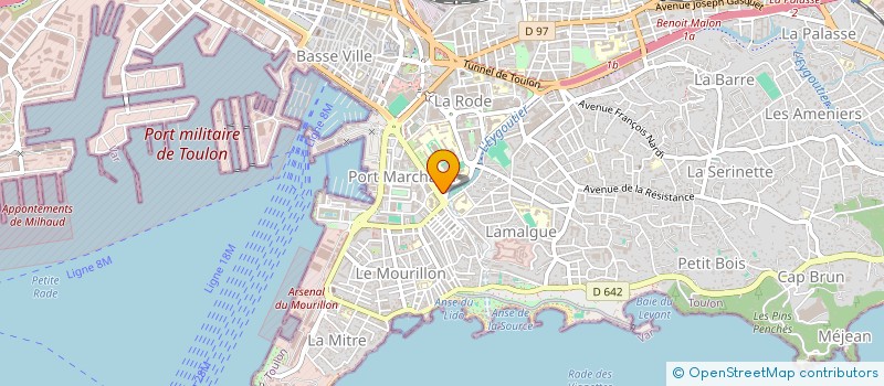 localisation de l'entreprise CHEVAL BLANC PATRIMOINE  TOULON