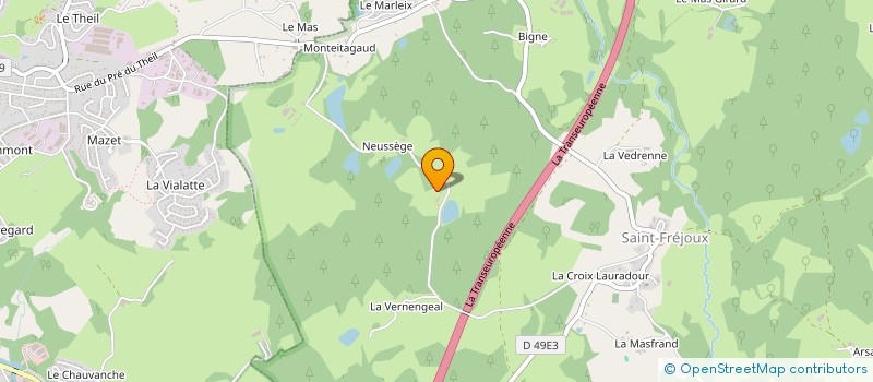 localisation de l'entreprise CHEVAL CENTAURE HAUTE CORREZE  SAINT-FREJOUX