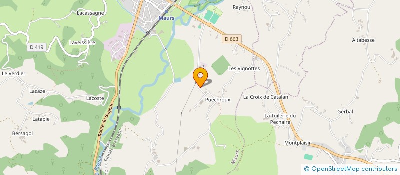 localisation de l'entreprise CHEVAL EN CHATAIGNERAIE à MAURS