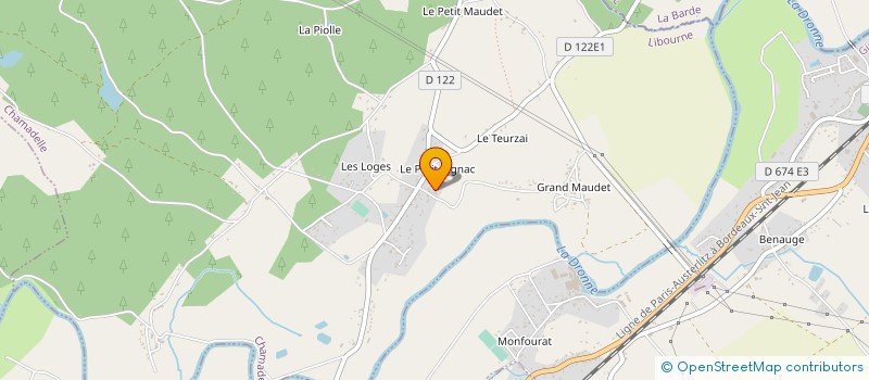 localisation de l'entreprise CHEVAL ESPOIR 33  CHAMADELLE