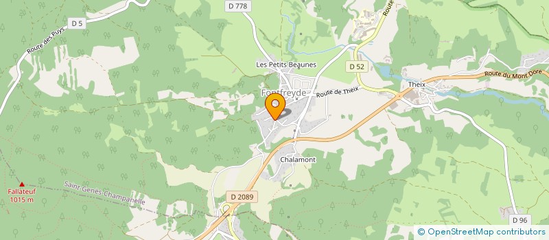 localisation de l'entreprise CHEVAL ET CAVALIER D AUVERGNE  SAINT-GENES-CHAMPANELLE