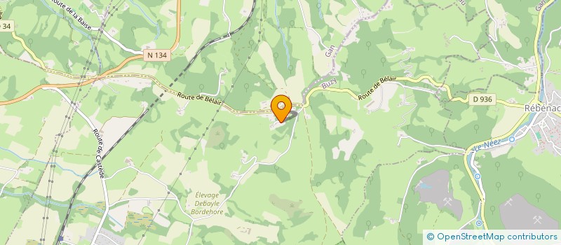 localisation de l'entreprise CHEVAL PYRENEES AVENTURES  BUZY