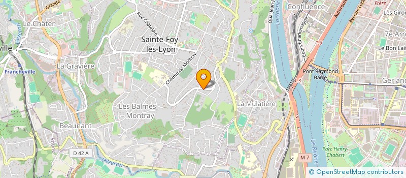 localisation de l'entreprise CHEVAL TOTEM  SAINTE-FOY-LES-LYON