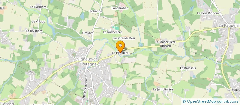 localisation de l'entreprise CHEVAL2COEURS - UN NOUVEAU SOUFFLE  VIGNEUX DE BRETAGNE