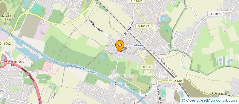 localisation de l'entreprise CHEVALET ECHAFAUDAGES à AUBY