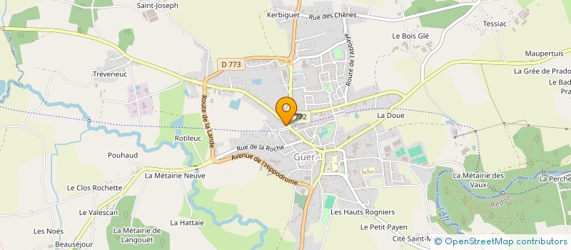 localisation de l'entreprise CHEVALIER  GUER