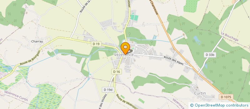 localisation de l'entreprise CHEVALIER  VEZERONCE-CURTIN