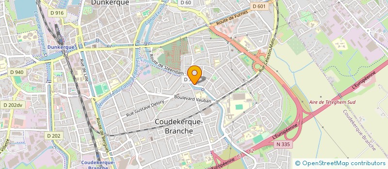 localisation de l'entreprise CHEVALIER  COUDEKERQUE-BRANCHE