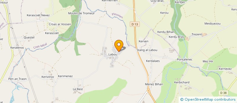 localisation de l'entreprise CHEVALIER  BOURG BLANC