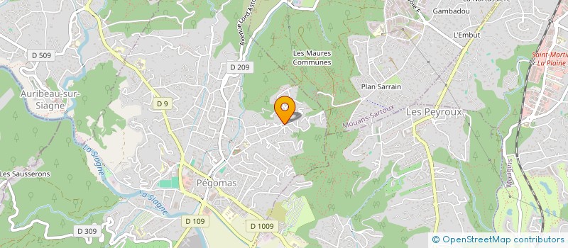 localisation de l'entreprise CHEVALIER  PEGOMAS