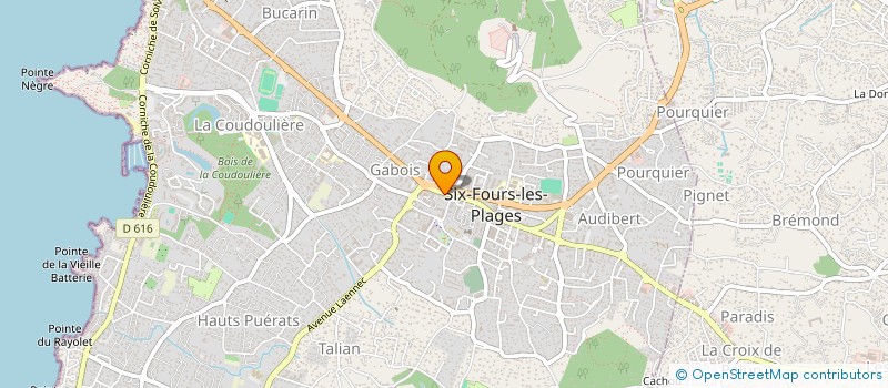 localisation de l'entreprise CHEVALIER ADRIEN à SIX-FOURS-LES-PLAGES