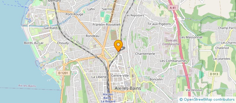 localisation de l'entreprise CHEVALIER ARCHITECTURE  AIX-LES-BAINS