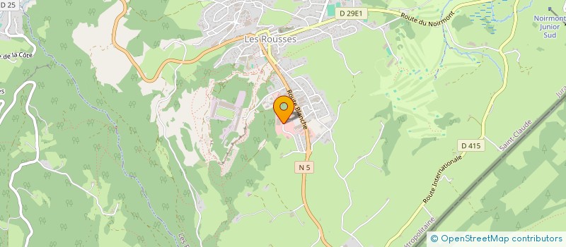 localisation de l'entreprise CHEVALIER-BOIS à LES ROUSSES