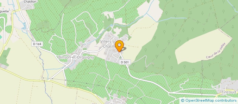 localisation de l'entreprise CHEVALIER CHRISTELLE ET FILLES  COEUR-DE-LA-VALLEE