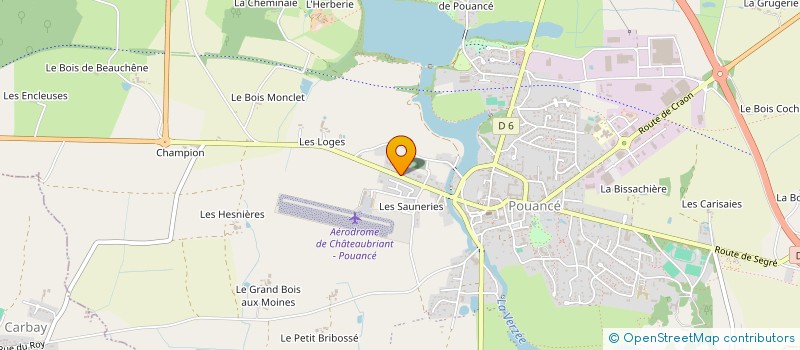 localisation de l'entreprise CHEVALIER COMBUSTIBLES  OMBREE D'ANJOU