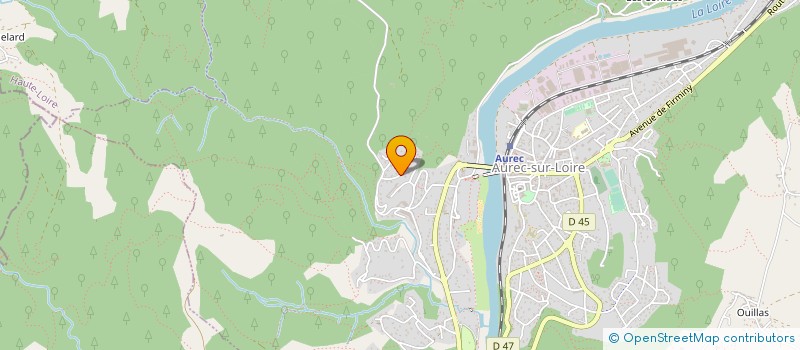 localisation de l'entreprise CHEVALIER D'AUVERGNE  AUREC-SUR-LOIRE