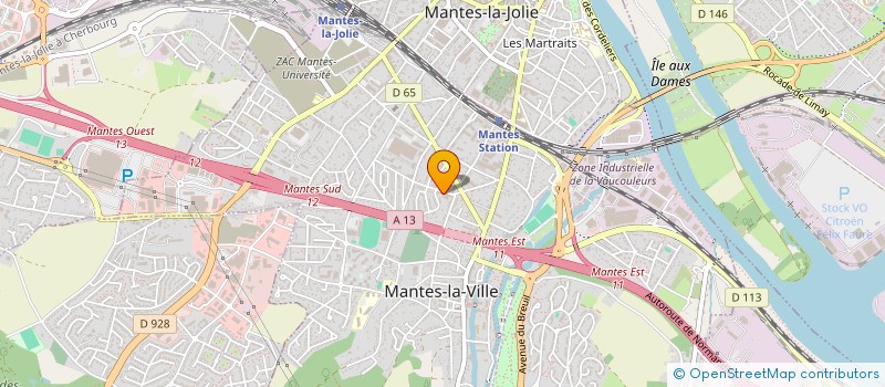 localisation de l'entreprise CHEVALIER ET CIE à MANTES-LA-VILLE