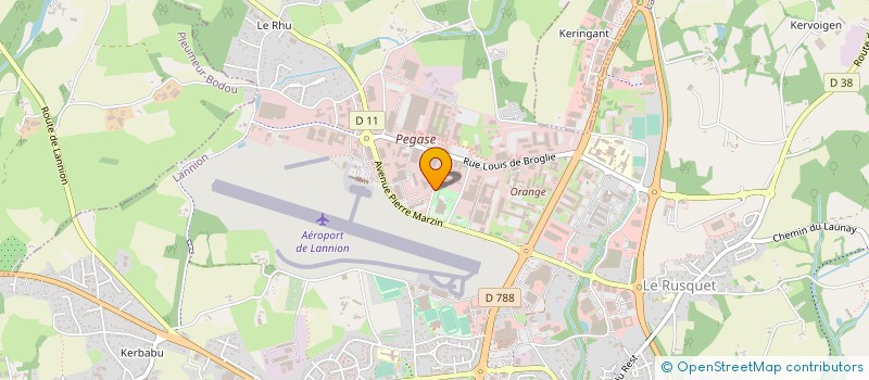 localisation de l'entreprise CHEVALIER ETIQUETTES à LANNION
