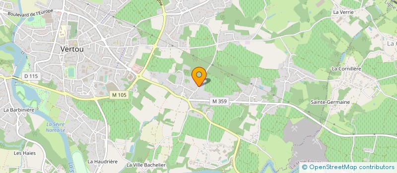 localisation de l'entreprise CHEVALIER GUICHARD à VERTOU