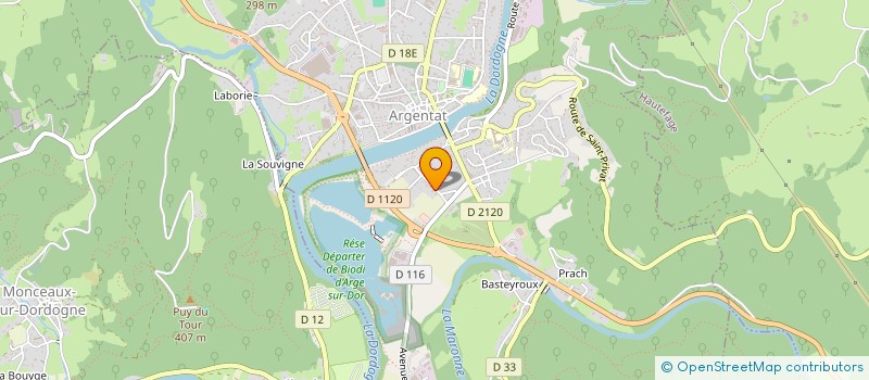 localisation de l'entreprise CHEVALIER HELENE  ARGENTAT-SUR-DORDOGNE