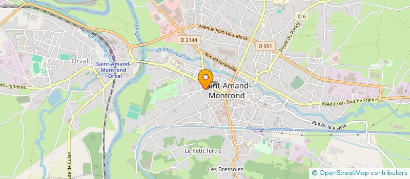 localisation de l'entreprise CHEVALIER IMMOBILIER  SAINT-AMAND-MONTROND