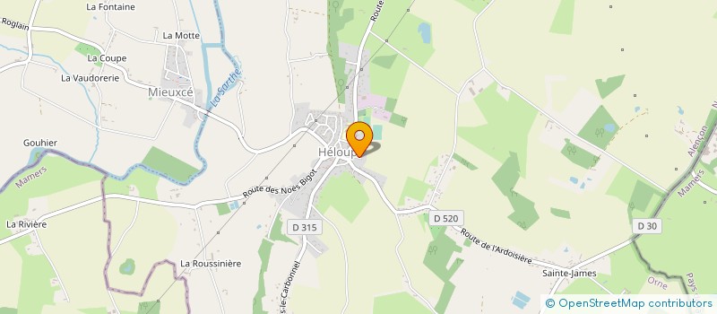 localisation de l'entreprise CHEVALIER LOISIRS 61 à ECOUVES
