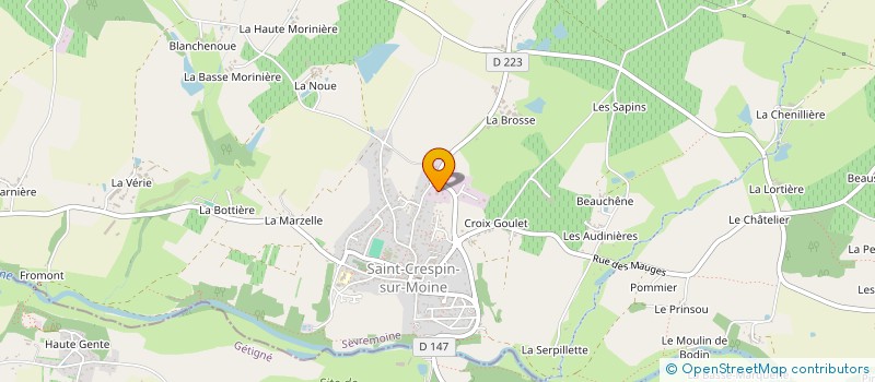 localisation de l'entreprise CHEVALIER LUDOVIC à SEVREMOINE