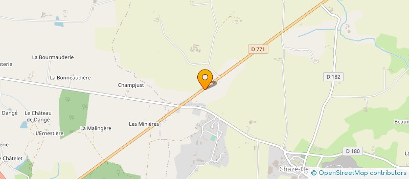 localisation de l'entreprise CHEVALIER PHILIPPE à OMBREE D'ANJOU