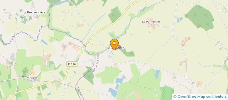 localisation de l'entreprise CHEVALIER PLATRERIE à MONTREVAULT-SUR-EVRE