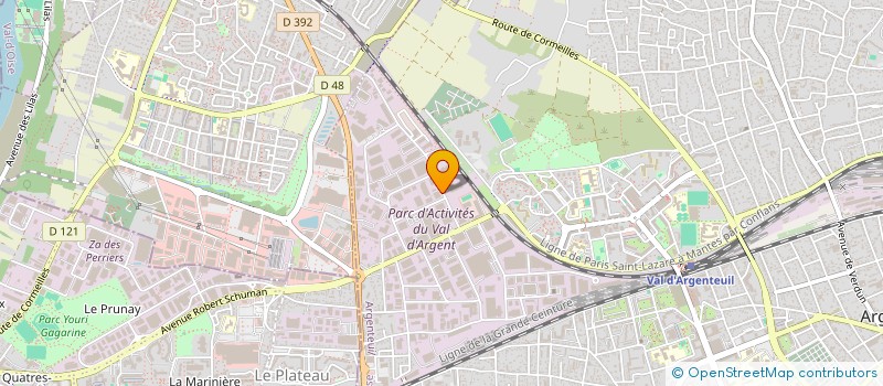 localisation de l'entreprise CHEVALIER SA  ARGENTEUIL