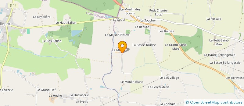 localisation de l'entreprise CHEVALIER SIMON à OMBREE D'ANJOU