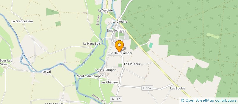 localisation de l'entreprise CHEVALIERS D'OST 1242  FORGES DE LANOUEE