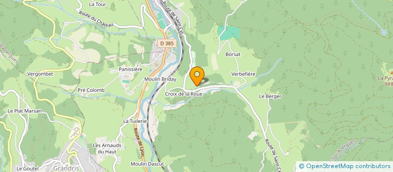 localisation de l'entreprise CHEVALIN DE LA HAUTE AZERGUES  LAMURE-SUR-AZERGUES