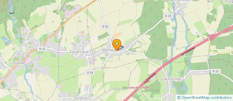 localisation de l'entreprise CHEVALLEY FRERES SARL  MENONCOURT