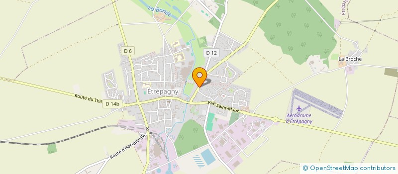 localisation de l'entreprise CHEVALLIER à ETREPAGNY