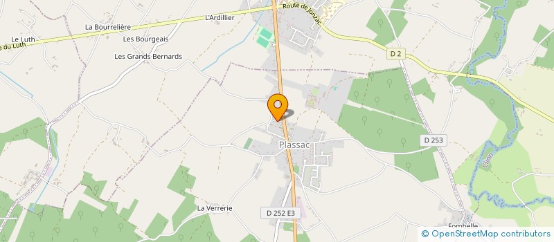 localisation de l'entreprise CHEVALLIER INDUSTRIES  PLASSAC